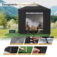 3 x 3 m Pop Up Canopy Tent with 4 Sidewalls Waterproof Shelter Tent