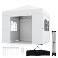 3 x 3 m Pop Up Canopy Tent with 4 Sidewalls Waterproof Shelter Tent