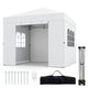 3 x 3 m Pop Up Canopy Tent with 4 Sidewalls Waterproof Shelter Tent