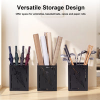 Giantex Metal Umbrella Stand, Rectangular Umbrella Holder Rack with Removable Drip Tray