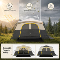 10 Person Instant Cabin Camping Tent with Rainfly