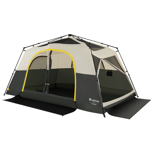 10 Person Instant Cabin Camping Tent with Rainfly