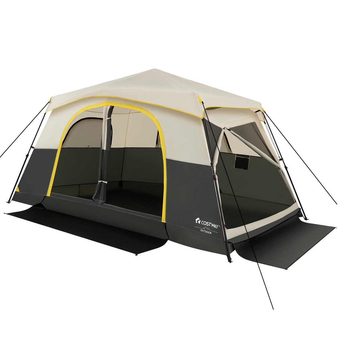 10 Person Instant Cabin Camping Tent with Rainfly