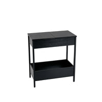 Narrow End Table with 2 Storage Shelves and 2 Removable Tabletops