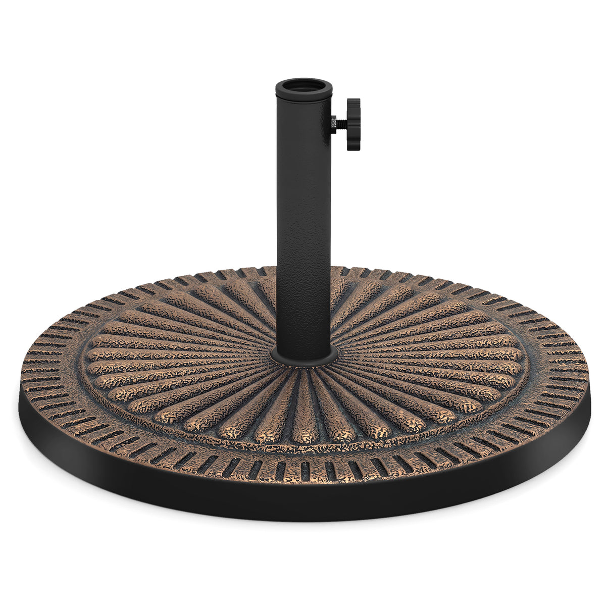 14 KG Heavy Duty Umbrella Base Round with Adjustable Knob for 38-48mm Pole