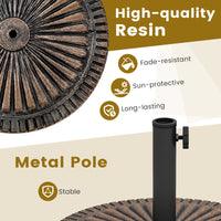 14 KG Heavy Duty Umbrella Base Round with Adjustable Knob for 38-48mm Pole
