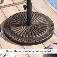 14 KG Heavy Duty Umbrella Base Round with Adjustable Knob for 38-48mm Pole