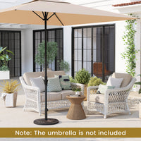 14 KG Heavy Duty Umbrella Base Round with Adjustable Knob for 38-48mm Pole