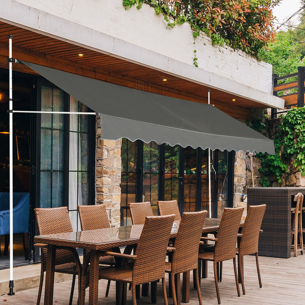 Telescopic Awning Sun Shade, Retractable Canopy Sun Shelter