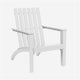Patio Lounge Chair with Ergonomic Backrest and Armrest