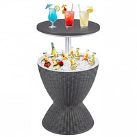 Outdoor Ice Cooler with Height Adjustable Tabletop for Party