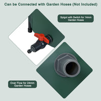 200L/225L Collapsible Rain Barrel, Water Storage Container