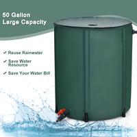 200L/225L Collapsible Rain Barrel, Water Storage Container