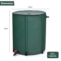 200L/225L Collapsible Rain Barrel, Water Storage Container