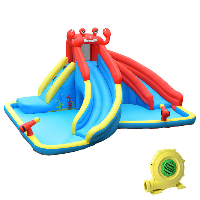 Inflatable Water Slide with Climbing Wall
