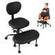 Ergonomic Cross Legged Office Chair with Wheels and Height Adjustable Seat