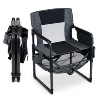 Heavy Duty Camping Chair with Cup Holder Side Pocket and Shelf for Adults