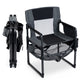 Heavy Duty Camping Chair with Cup Holder Side Pocket and Shelf for Adults