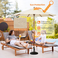 2.7M/3M Outdoor Patio Umbrella with 8 Ribs and Air Vent