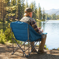 Oversized Camping Chair with Side Pockets and Cup Holder for Outdoor Sports