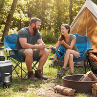 Oversized Camping Chair with Side Pockets and Cup Holder for Outdoor Sports