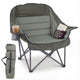 Oversized Camping Chair with Side Pockets and Cup Holder for Outdoor Sports