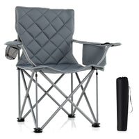 Heavy Duty Oversized Camping Chairs with Cooler Pouch and Cup Holder