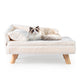 Dog Sofa Bed with Removable Cozy Padded Pad and Pillow