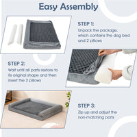 Orthopedic Foam Dog Bed, L/XL/XXL Sized Large Pet Bed