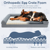 Orthopedic Foam Dog Bed, L/XL/XXL Sized Large Pet Bed