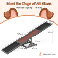 Wooden Dog Agility Seesaw, Dog Exercise & Play Set