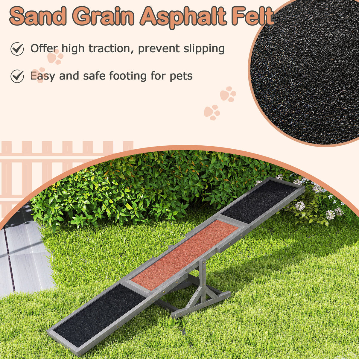Wooden Dog Agility Seesaw, Dog Exercise & Play Set