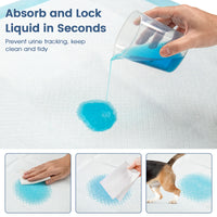 Dog and Puppy Pee Pads, 90 x 90 cm (100 Counts) 6-Layer Leak-Proof Pet Pads