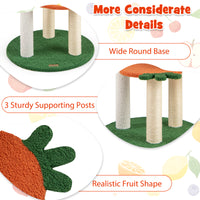 Fruit Style Cat Tree, Multi-level Cat Tower w/Padded Top Perch