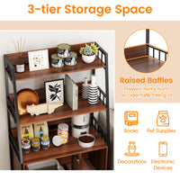 Cat Litter Box Enclosure with Storage Shelves
