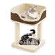 Compact Cat Tree Tower for Scratching, Relaxing & Sleeping