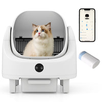 Self-Cleaning Open-Top Cat Litter Box with Odor-Free and Low-Noise