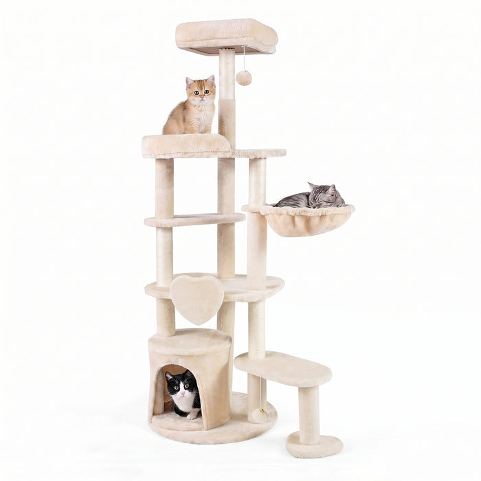 Large Multi-Level Cat Tree Cat Tower with Scratching Posts