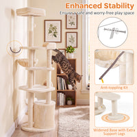 Large Multi-Level Cat Tree Cat Tower with Scratching Posts