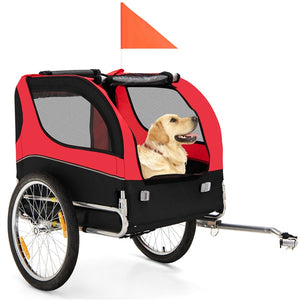 Pet Bike Trailer Holds 40kg Bicycle Trailer for Small & Medium-Sized Dogs
