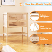 80 cm Freestanding Hamster Cage, Wooden Hamster Habitat Playpen