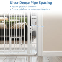 150 cm/171 cm Extra Tall Pet Gate, Heavy-Duty Metal Cat Gate w/ 77 cm-104 cm Wide Opening
