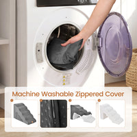 Foam Pet Stairs Set w/5-Tier & 3-Tier Dog Ramps, Non-Slip & Gentle-Slope Wide Dog Steps