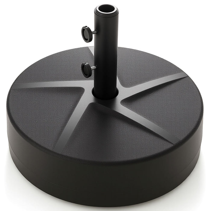 Patio Umbrella Base 40kg Capacity Water and Sand Fillable Umbrella Stand