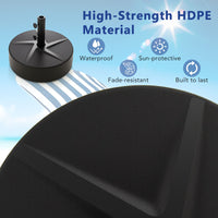 Patio Umbrella Base 40kg Capacity Water and Sand Fillable Umbrella Stand