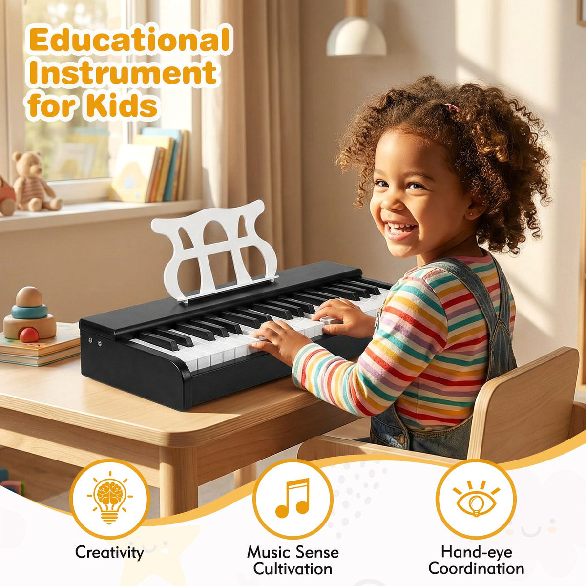 30 Keys Mini Digital Piano with Removable Music Stand for Boys and Girls