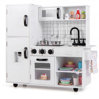 Play Kitchen for Kids Wooden Kids Play Kitchen with Water Dispenser