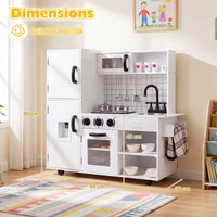 Play Kitchen for Kids Wooden Kids Play Kitchen with Water Dispenser