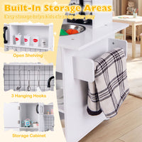 Play Kitchen for Kids Wooden Kids Play Kitchen with Water Dispenser