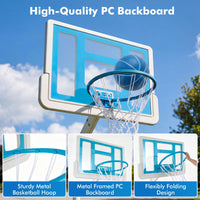 Swimming Pool Goal with Adjustable Height Backboard and Filled Base